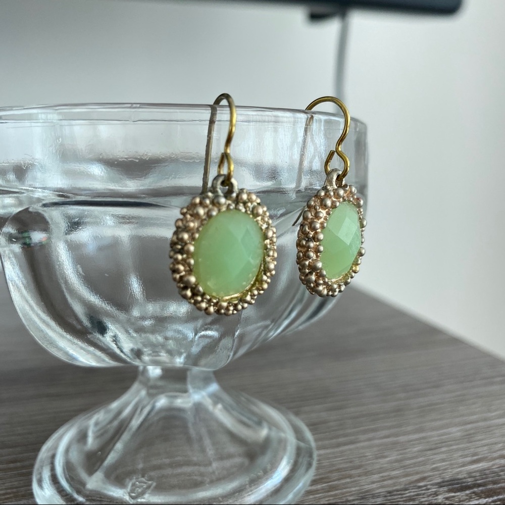 Faceted Gem Drop Nickel Free Earrings